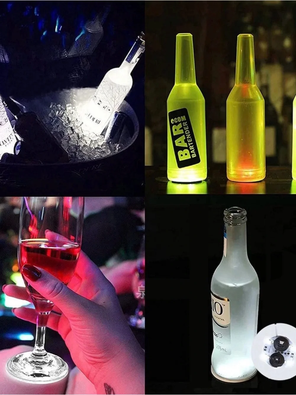 6 Bottle Party / Event Lights! Light up the Party!!